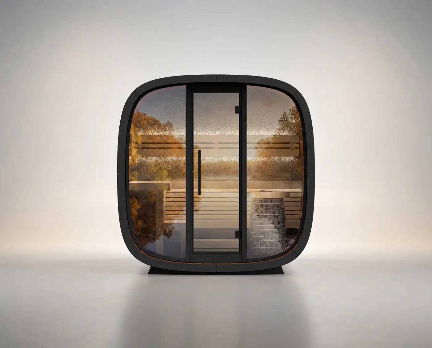 Sauna extérieur Leil® Round Cube Mini 2.4