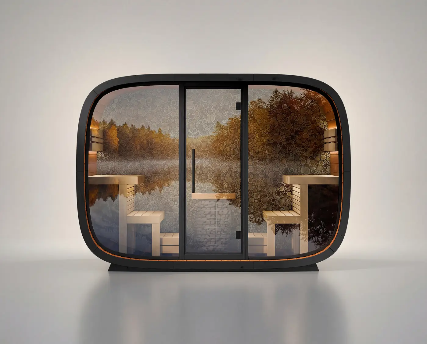 Sauna extérieur Leil® Round Cube Single 2.6